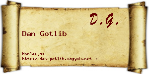 Dan Gotlib névjegykártya